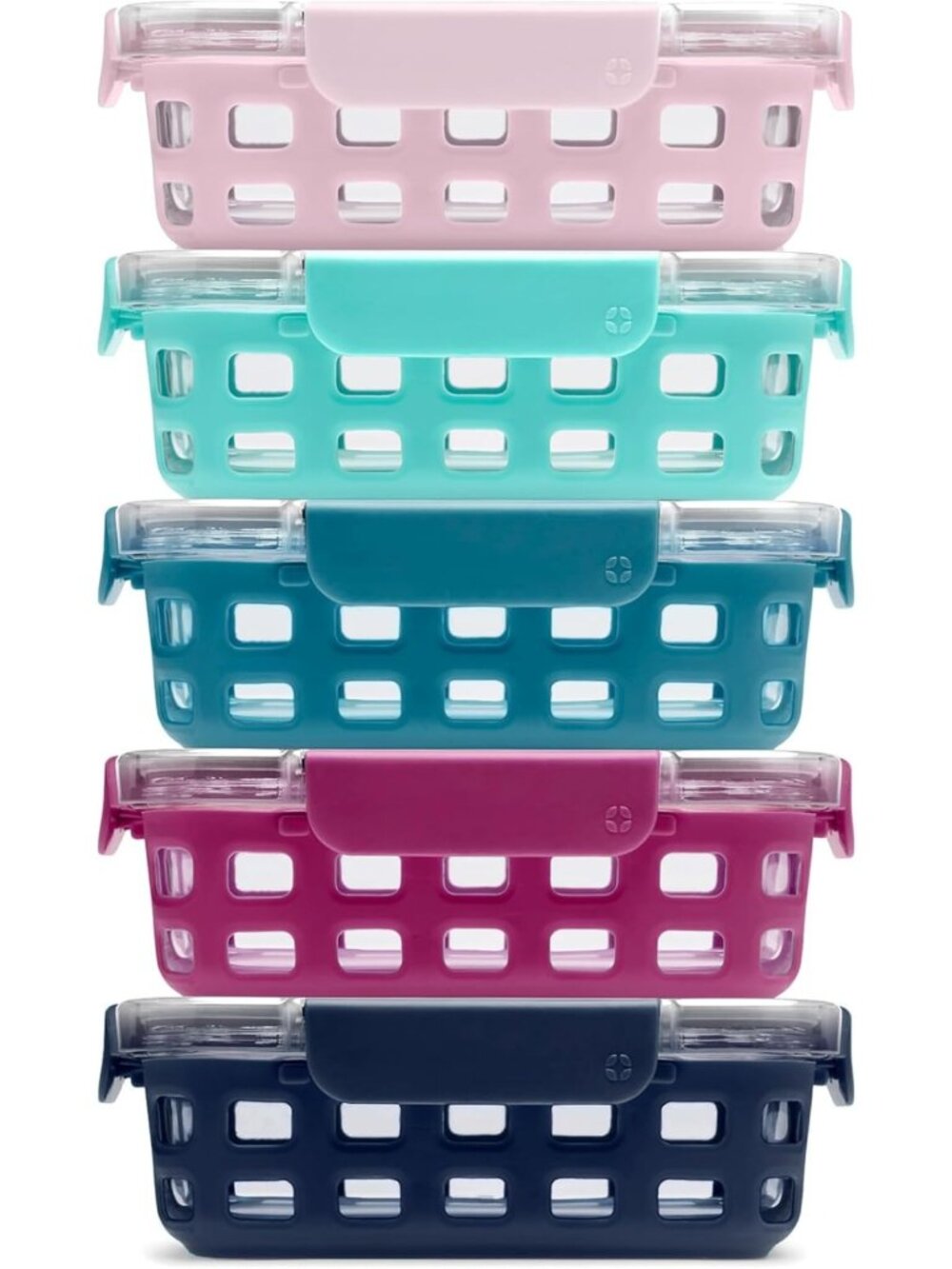10-Piece Glass Meal Prep Containers Set - 3.4 Cup, BPA-Free, Eco-Friendly